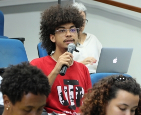 Apresentação dos resultados do Grupo de Trabalho sobre o Restaurante Universitário, com DAF, DPO e RU. 25/11/2025. Foto: Beto Monteiro/Ascom UnB